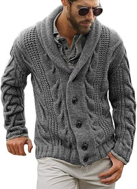 Comfortable Knitted Men's Cardigan - Lucas