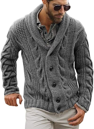 Comfortable Knitted Men's Cardigan - Lucas