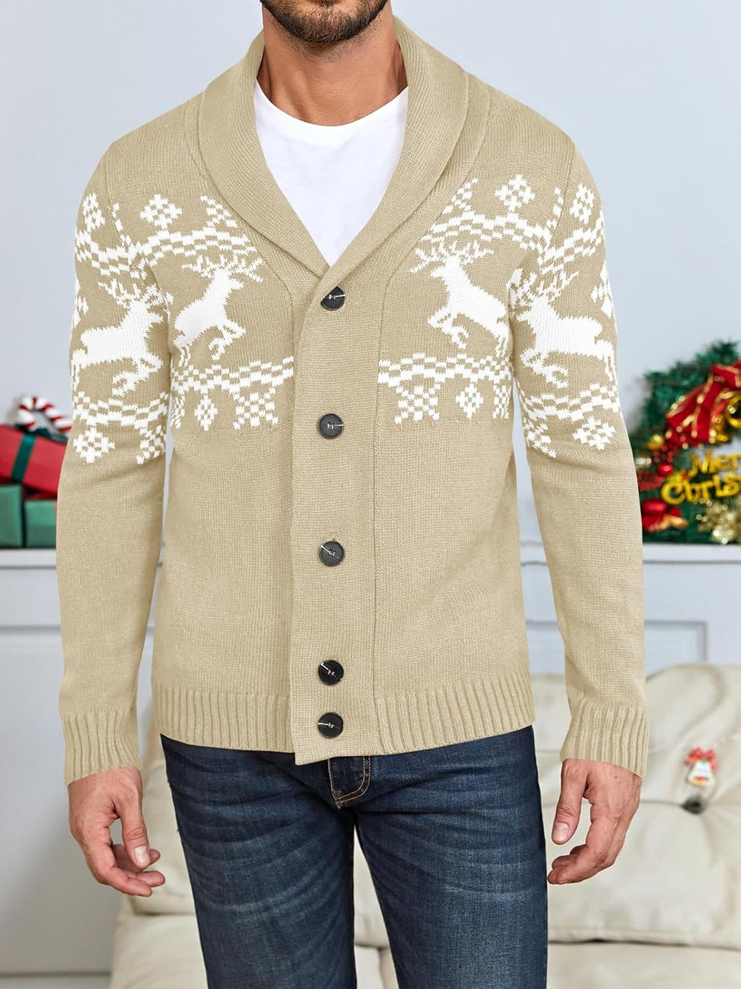 Comfortable Knitted Men's Cardigan - Lucas