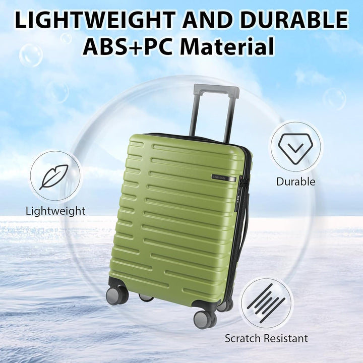 Ausziehbarer Hartschalenkoffer mit Spinner-Rädern und TSA-Schloss