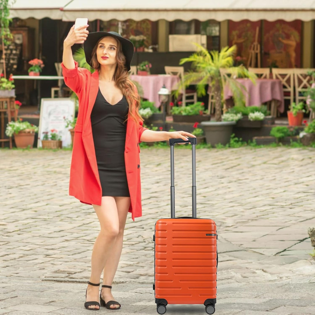 Ausziehbarer Hartschalenkoffer mit Spinner-Rädern und TSA-Schloss