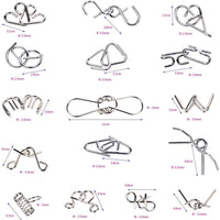 Set of Metal Puzzle Rings – BrainTwist