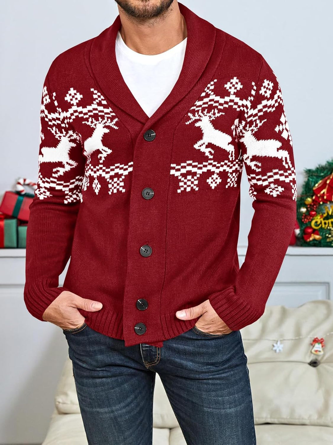 Comfortable Knitted Men's Cardigan - Lucas