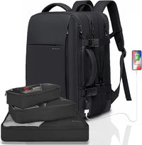 Erweiterbarer 26–45L Wasserdichter Reiserucksack mit Laptopfach & Duffle-Option