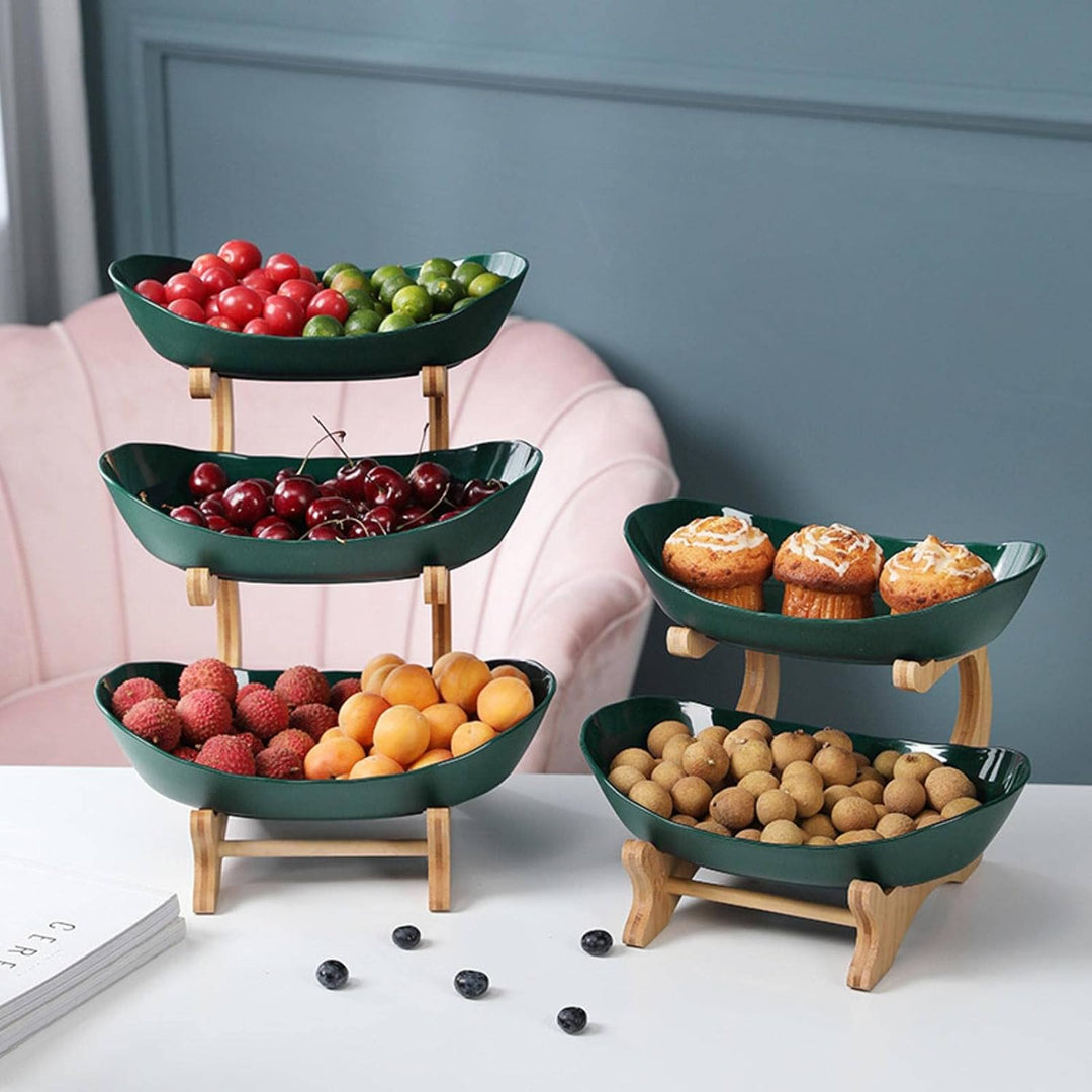 Stilvolle Metall-Obstschale mit 2 oder 3 Ebenen – StackFruit