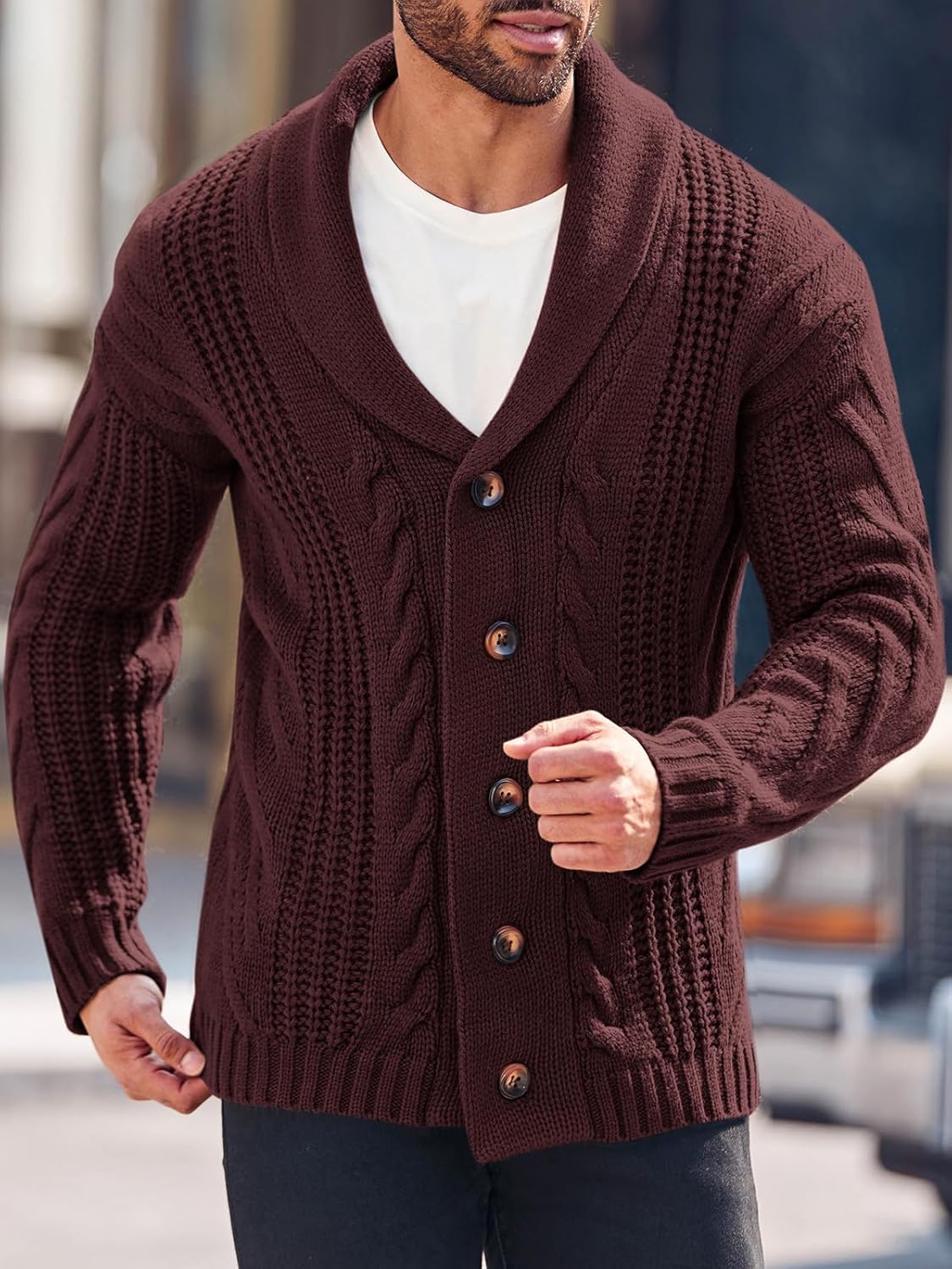 Comfortabel Gebreid Heren Vest - Lucas