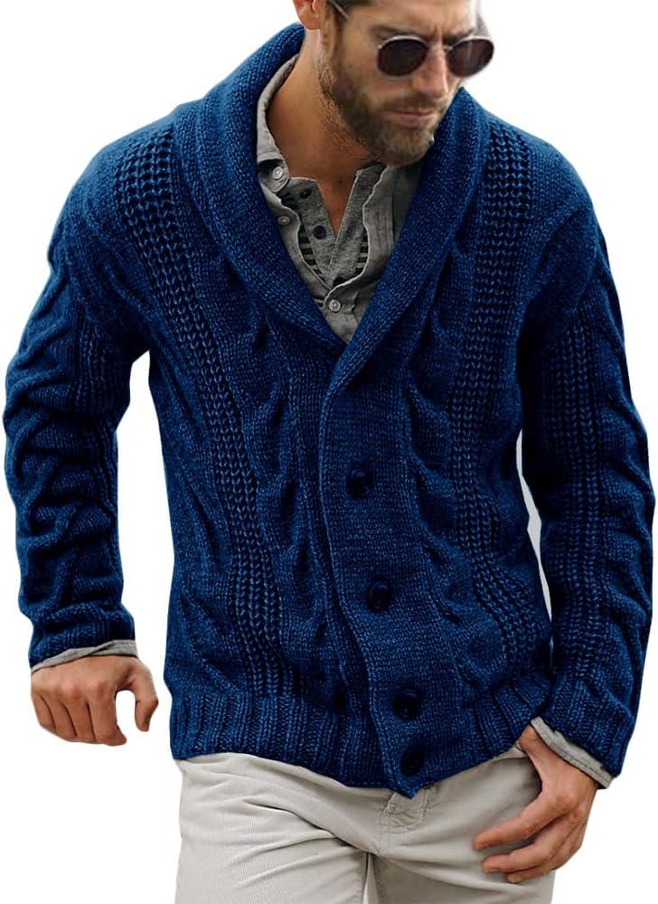 Comfortable Knitted Men's Cardigan - Lucas