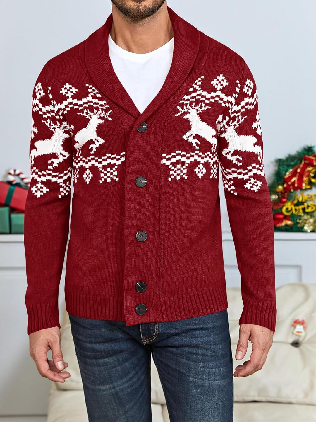 Comfortable Knitted Men's Cardigan - Lucas
