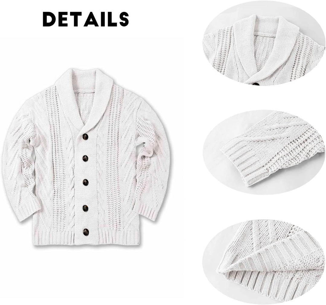 Comfortable Knitted Men's Cardigan - Lucas