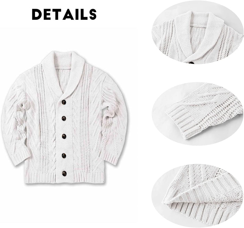 Comfortable Knitted Men's Cardigan - Lucas