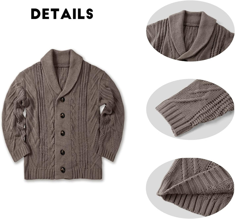 Comfortable Knitted Men's Cardigan - Lucas