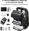 50L wasserdichter Reiserucksack mit Schuhfach und USB-Anschluss