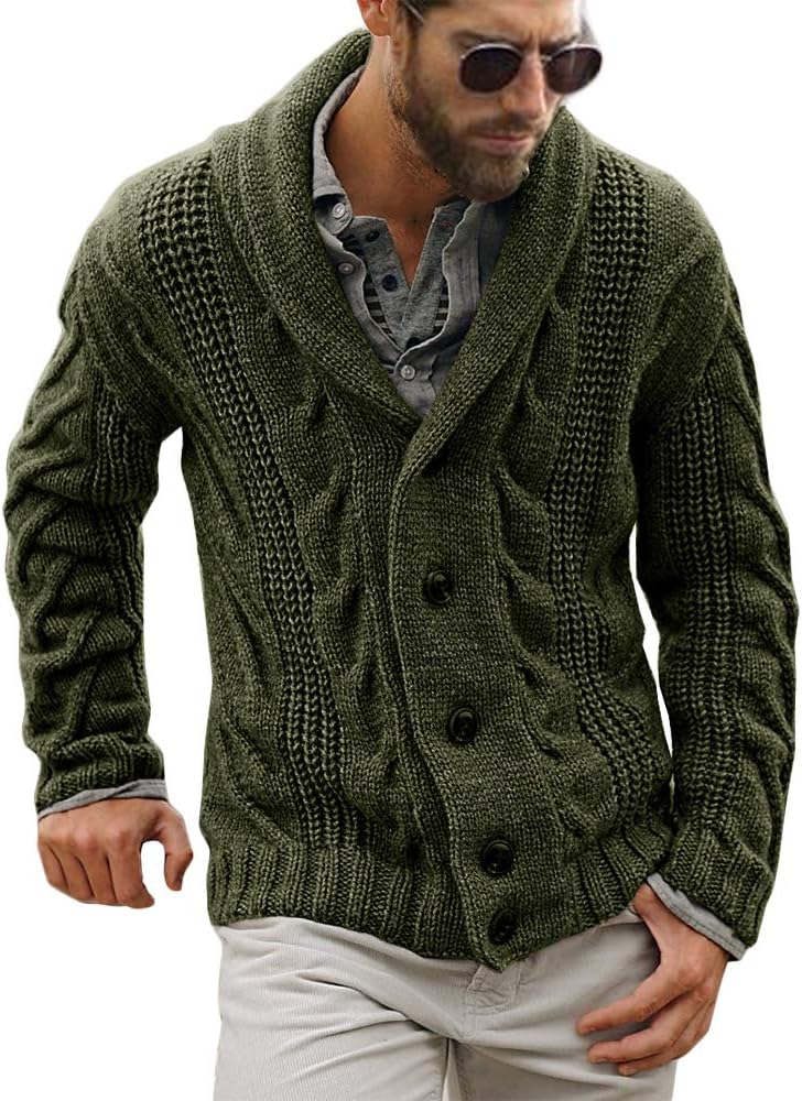 Comfortable Knitted Men's Cardigan - Lucas