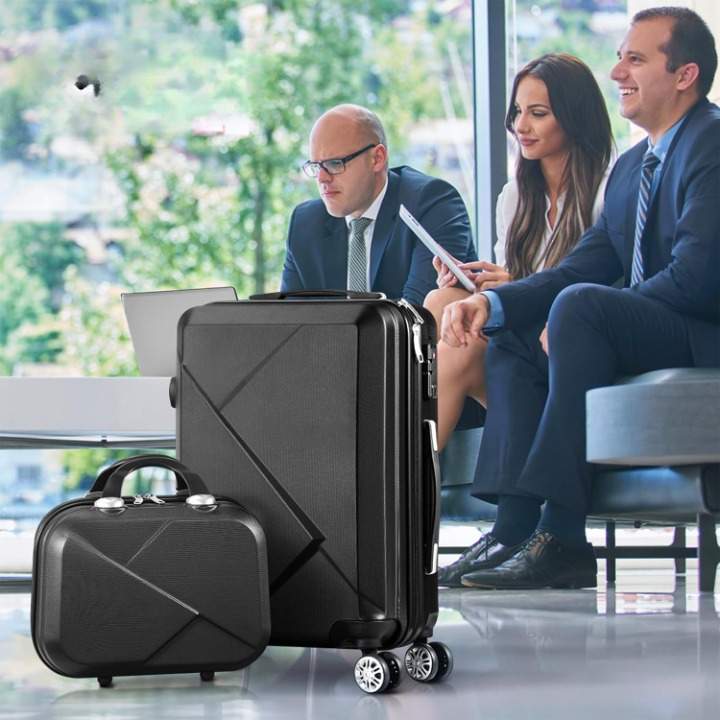 2-teiliges ABS-Hartschalenkoffer-Set mit TSA-Schloss & 360°-Drehrollen