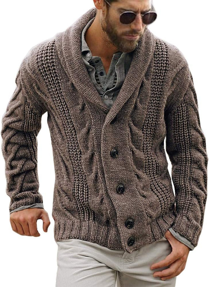 Comfortable Knitted Men's Cardigan - Lucas