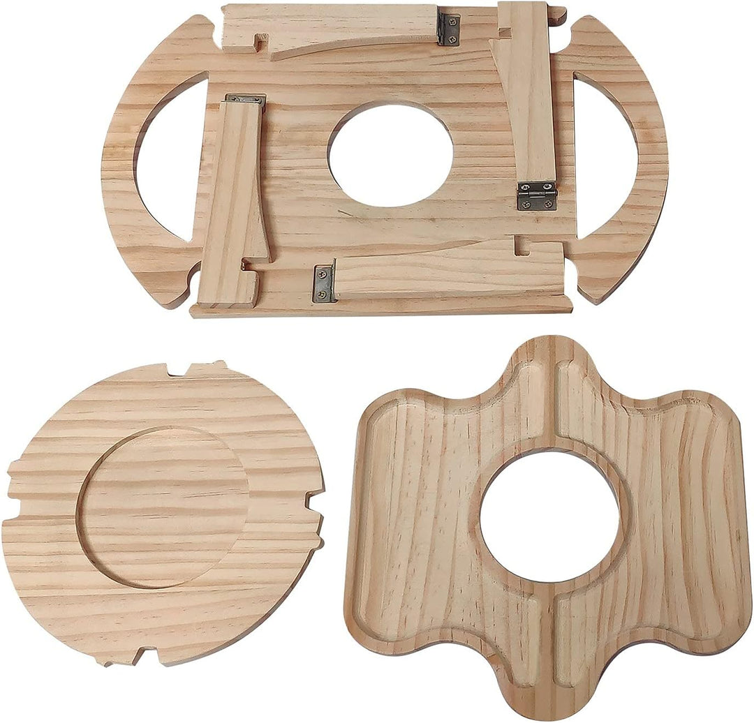 2-in-1 Portable Fruit and Wine Glass Table Stand