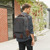 Anti-Diebstahl Canvas Laptop- und Reiserucksack mit USB-Anschluss – Geeignet für Laptops bis 43,94 cm