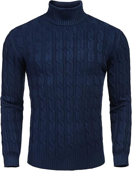 Casual Knitted Men's Turtleneck - Sander