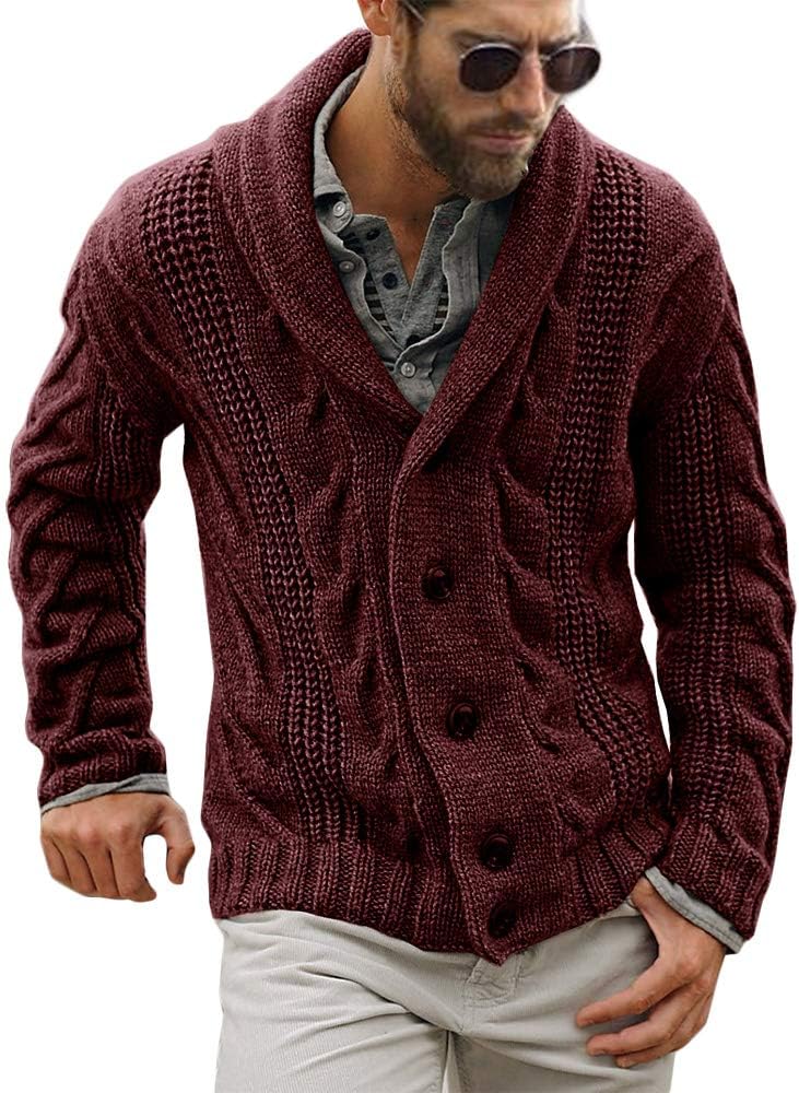 Comfortable Knitted Men's Cardigan - Lucas