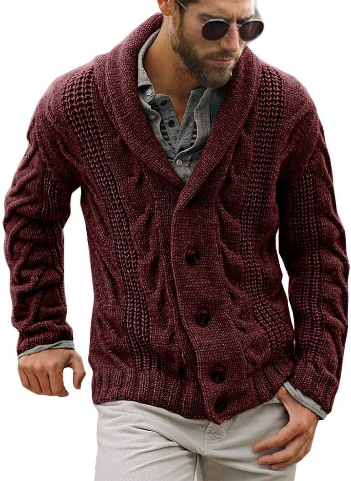 Comfortable Knitted Men's Cardigan - Lucas