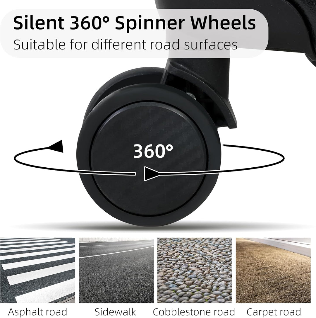 Aluminium-Rahmen Handgepäck mit TSA-Schloss und leisen Rollen