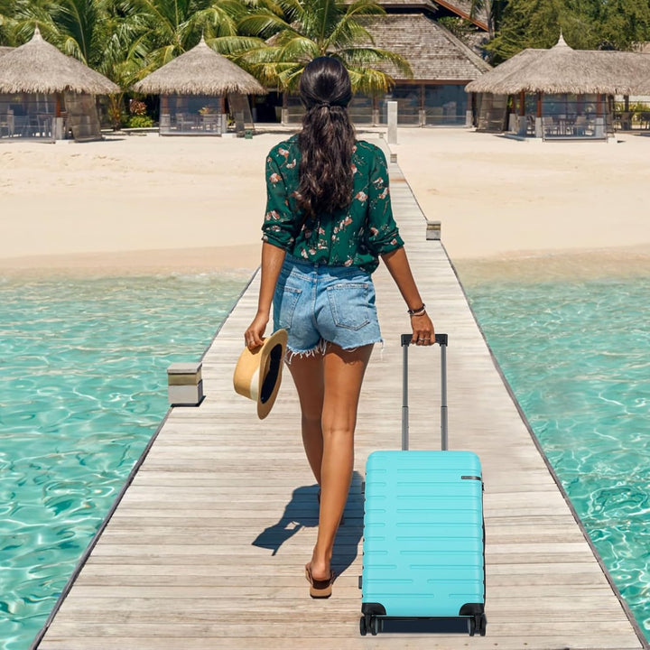 Ausziehbarer Hartschalenkoffer mit Spinner-Rädern und TSA-Schloss