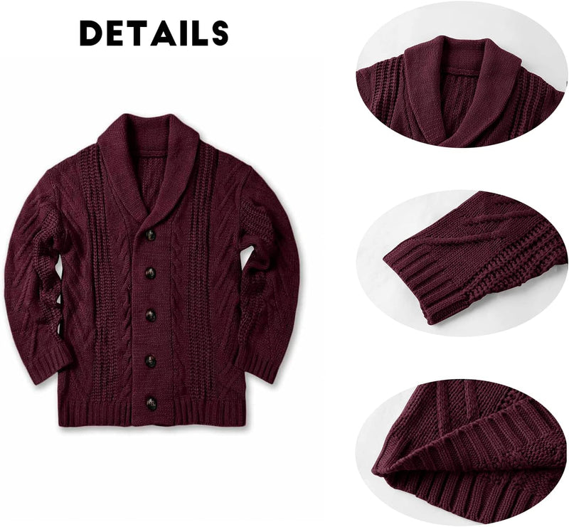 Comfortable Knitted Men's Cardigan - Lucas