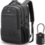 Wasserdichter Reise-Laptoprucksack mit USB-Anschluss und organisierter Aufbewahrung