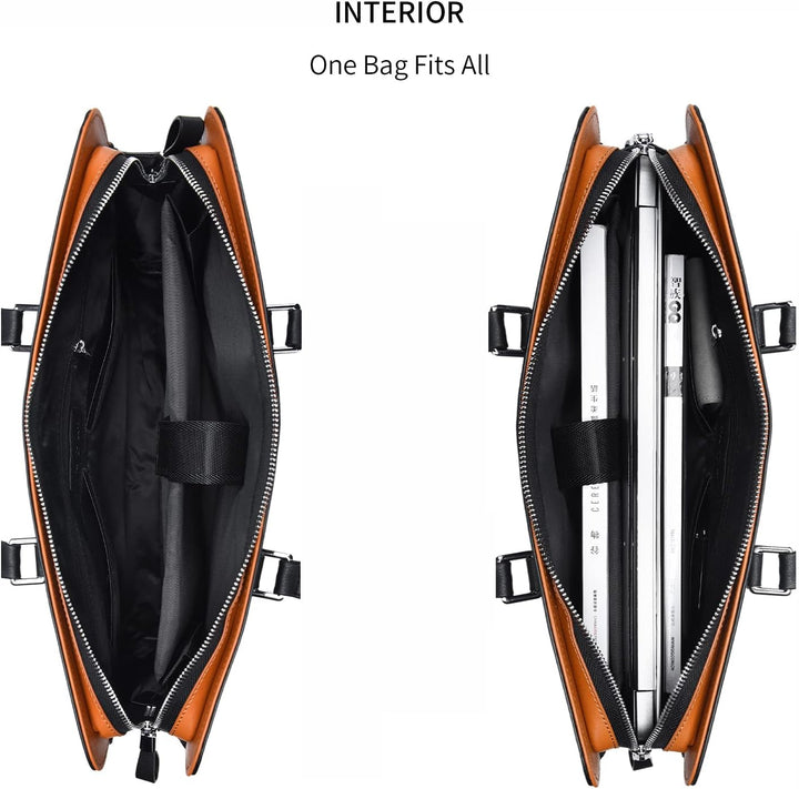 Echte Leder Multi-Fach Geschäfts-Laptoptasche für Profis