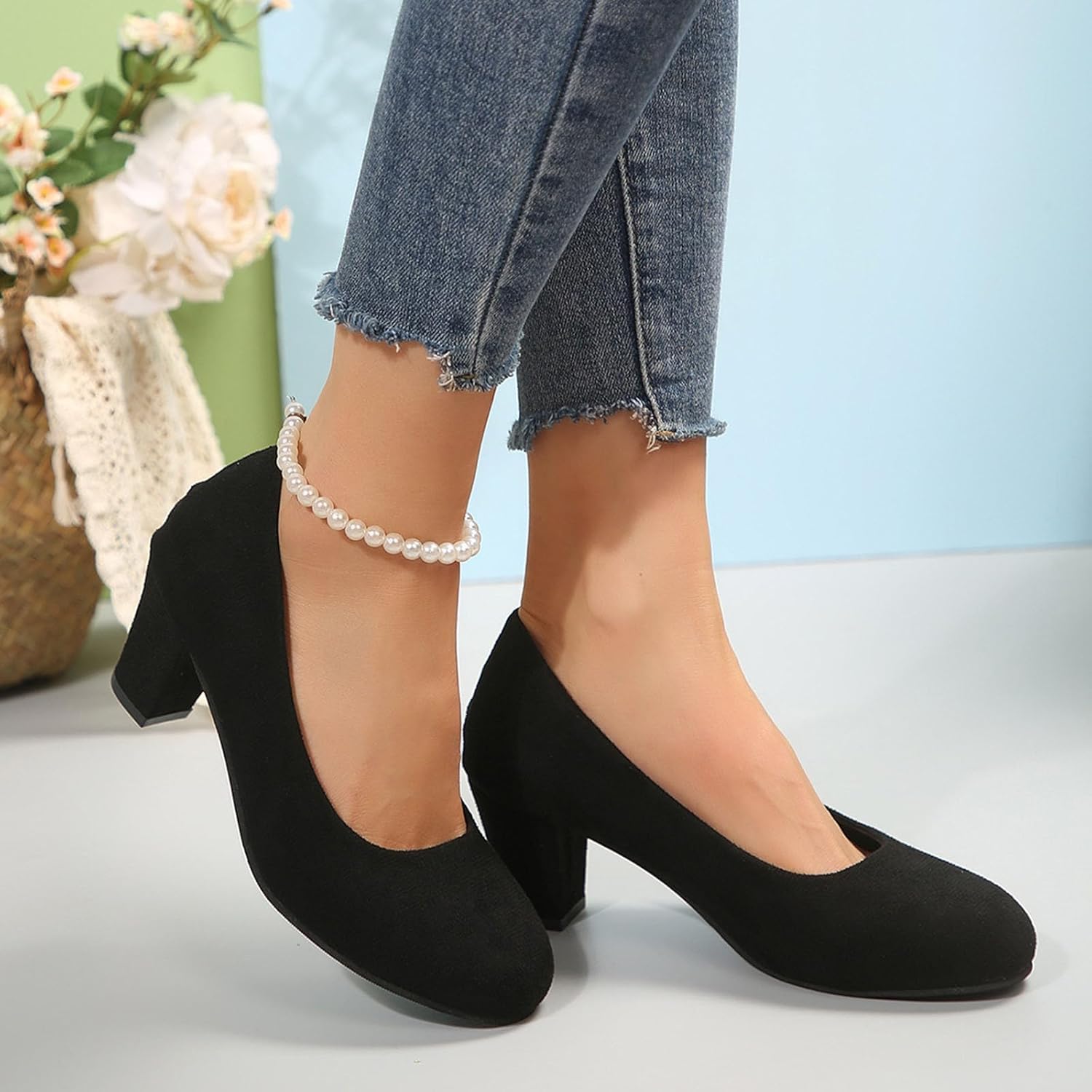 Samt Pumps mit Leopardenmuster – Clara Oktoberfest 2025