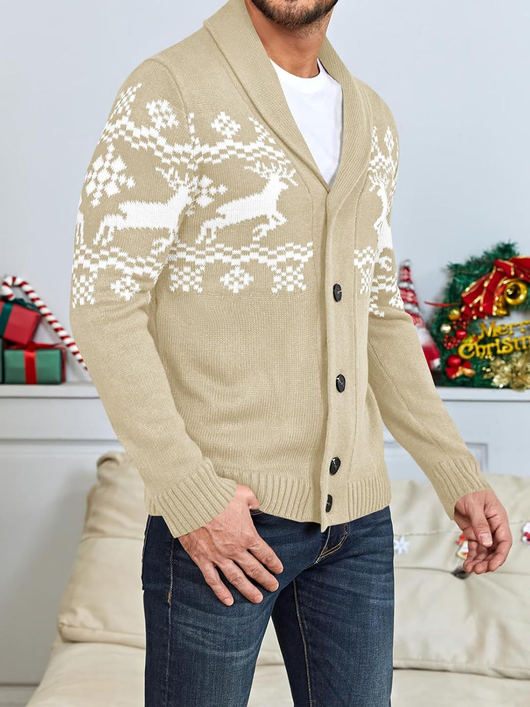 Comfortable Knitted Men's Cardigan - Lucas