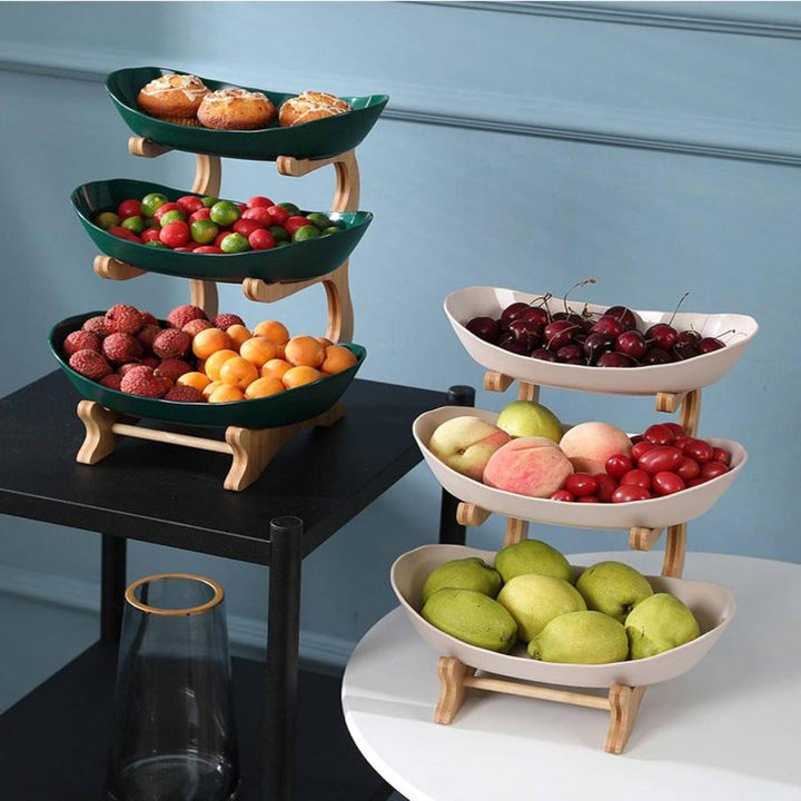 Stilvolle Metall-Obstschale mit 2 oder 3 Ebenen – StackFruit