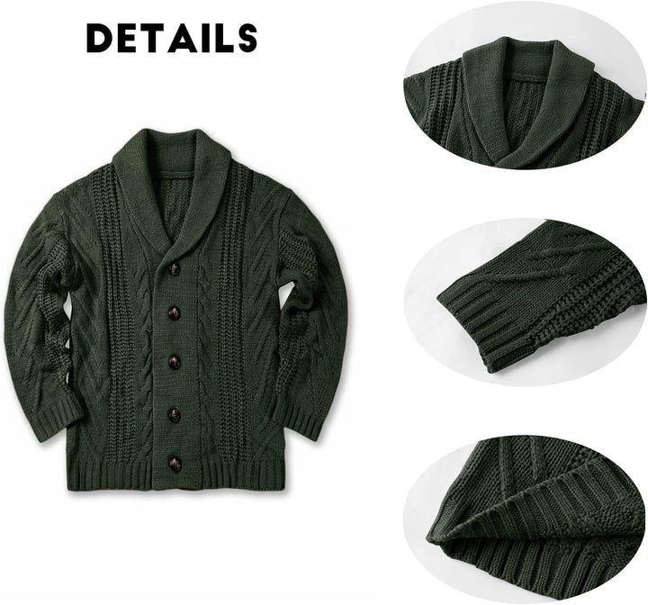 Comfortable Knitted Men's Cardigan - Lucas
