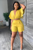 Trendiges Sommer-Zweiteiler Set mit Falten-Design – Marlene