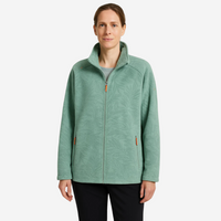 Damen Outdoor Fleecejacke winddicht mit Pflanzenmuster – Marit