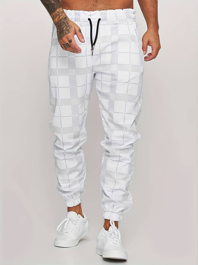 Karierte Herren-Jogginghose – Elian Herbstedition