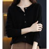 Damen Rundhals-Cardigan – Amalia Herbstzauber