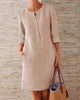 Elegantes Sommerkleid mit Knopfleiste – Allegra