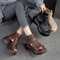 Orthopädische Leder-Sandalen Damen mit stoßdämpfender Sohle – Meike