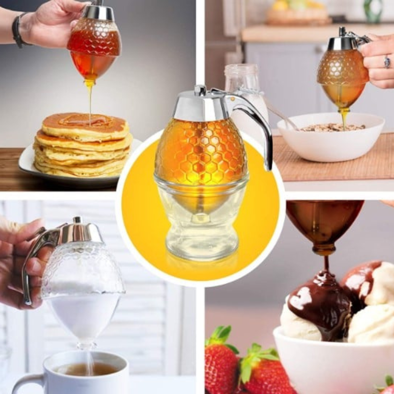 Stylish and Practical Honey Dispenser – HoneySaver
