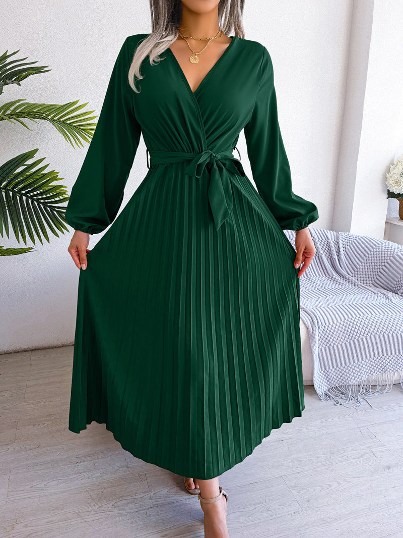 Elegantes Maxikleid mit Wickeloptik – Celina