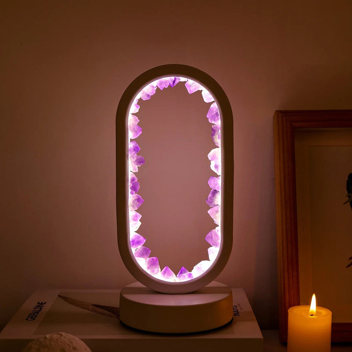 Handgemachte Amethystlampe - Serenith
