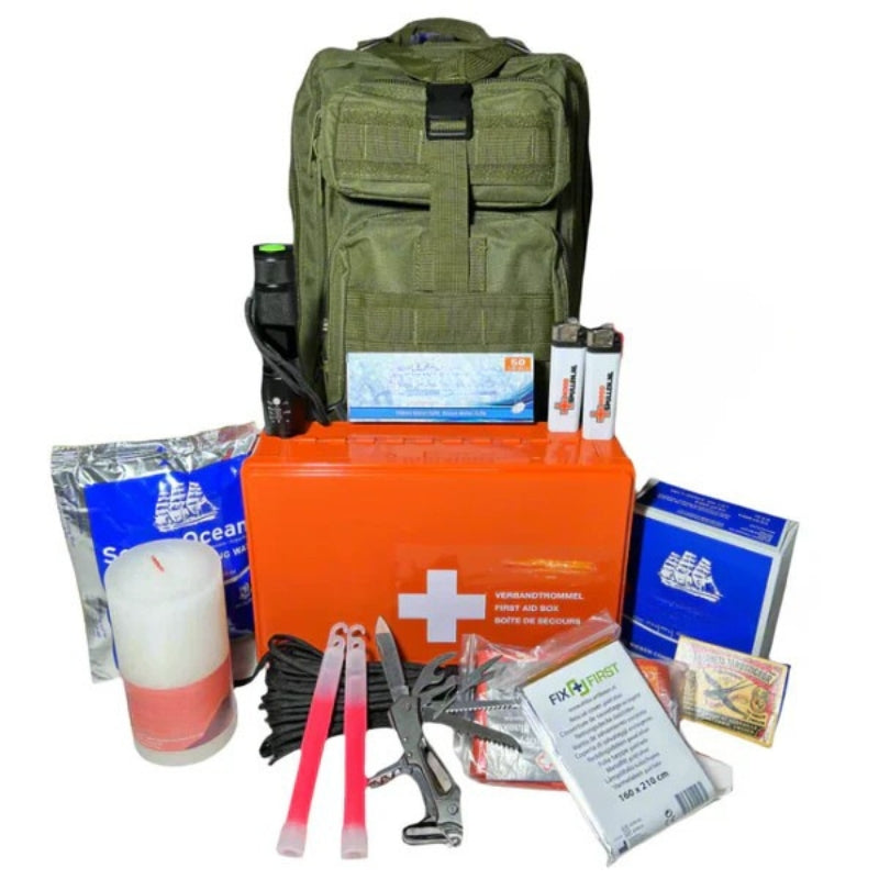 Vollständiges Notpaket in Taktischem Rucksack (20L) - KrisenKit