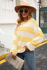 Trendy Gestreifte Damenpullover - Sohpie