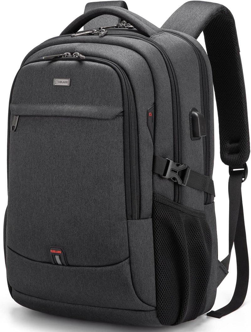 Wasserdichter Reise-Laptoprucksack mit USB-Anschluss und organisierter Aufbewahrung
