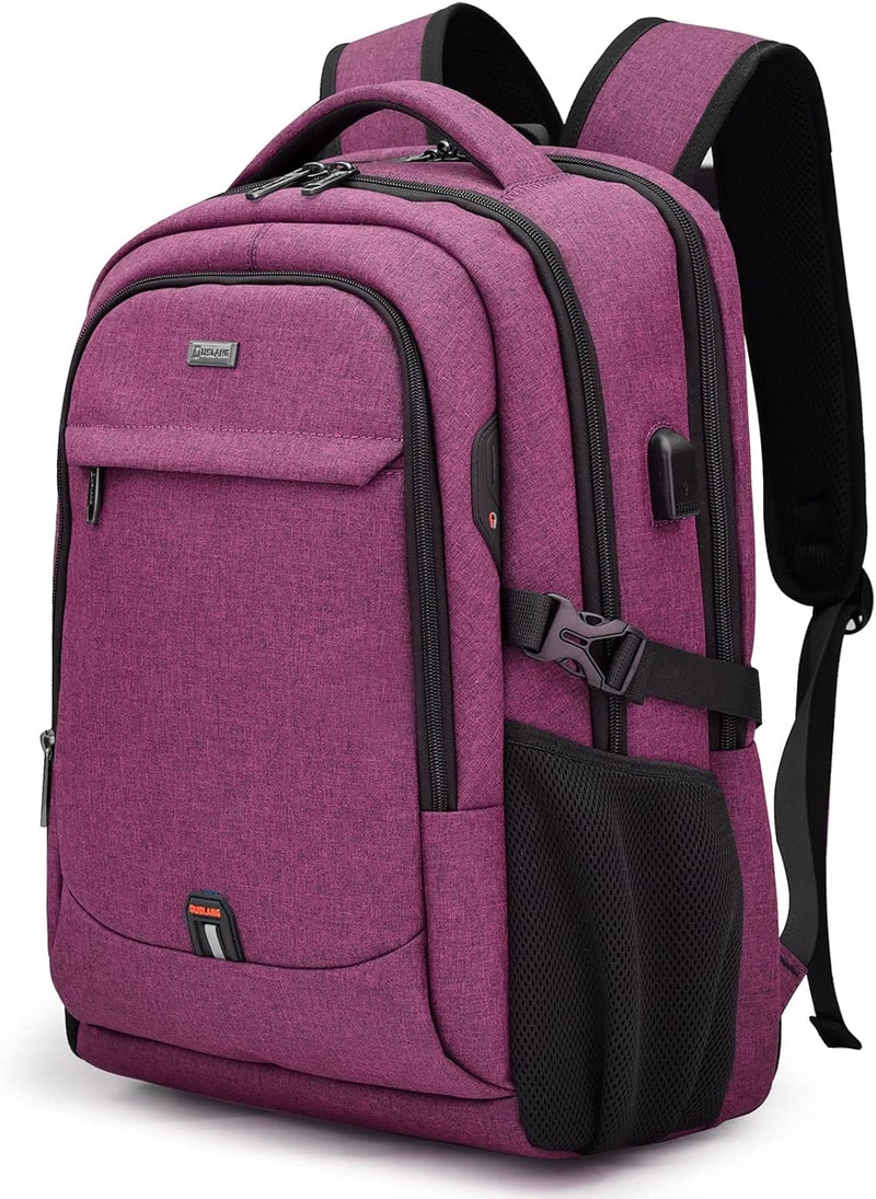Wasserdichter Reise-Laptoprucksack mit USB-Anschluss und organisierter Aufbewahrung