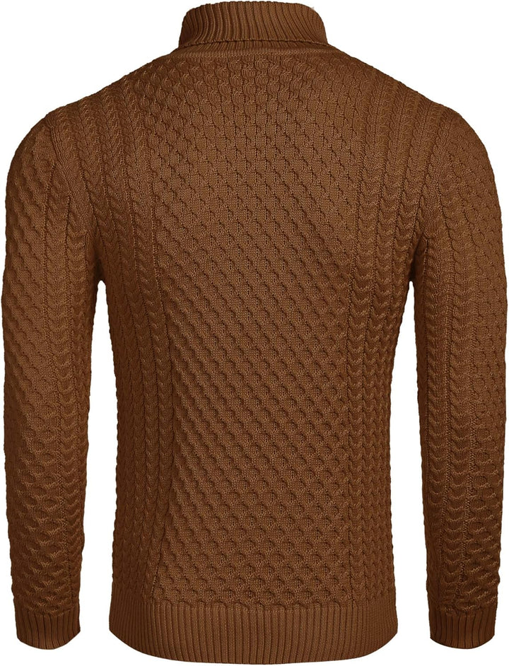 Casual Knitted Men's Turtleneck - Sander