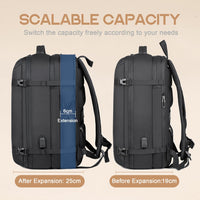 40L Erweiterbarer Wasserdichter Reiserucksack mit USB-Anschluss & 17” Laptopfach – AirVoyage (Kaufe 1, Erhalte 1 GRATIS Promo)