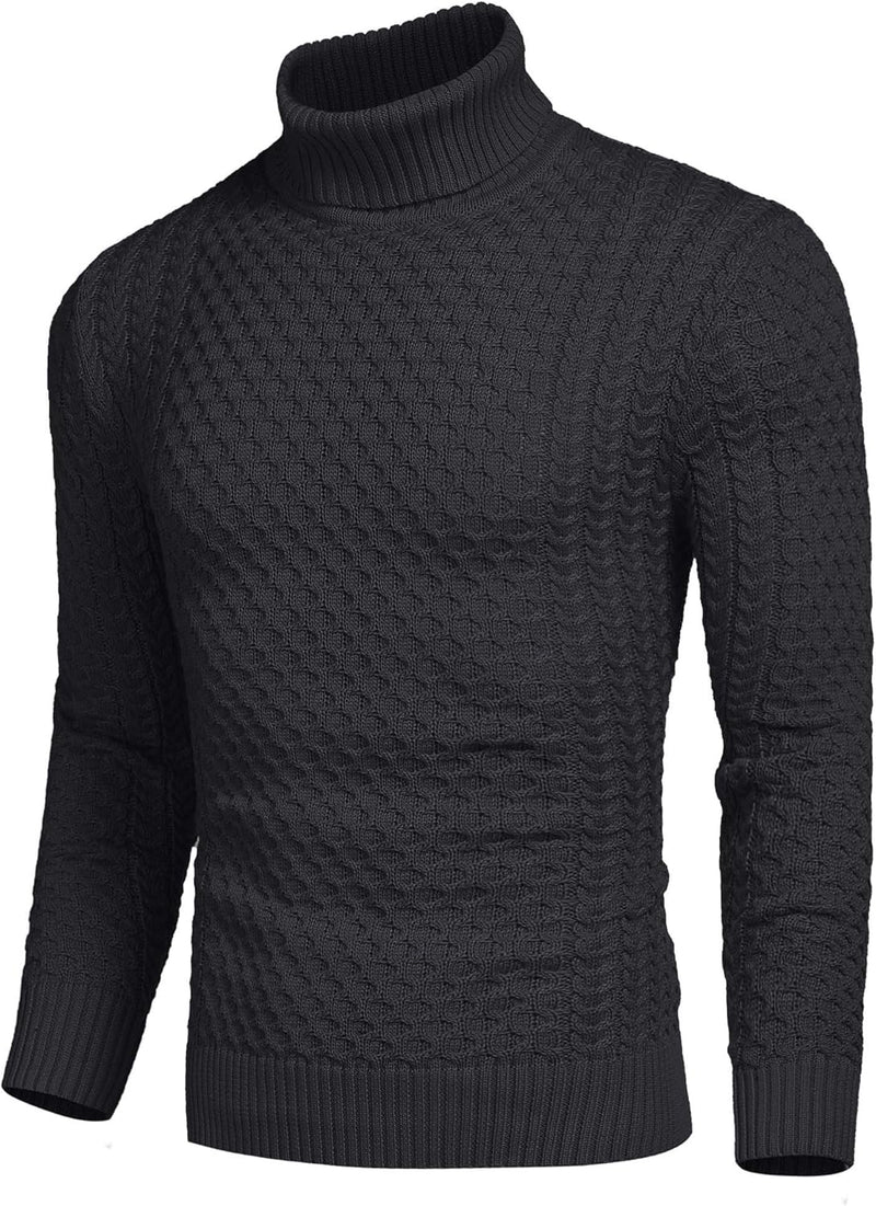 Casual Knitted Men's Turtleneck - Sander