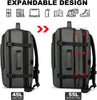 Erweiterbarer 45–55L Wasserdichter Reiserucksack mit 46,5 cm Laptopfach